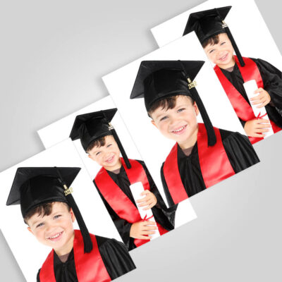 Graduation 4 x 7" x 5" prints